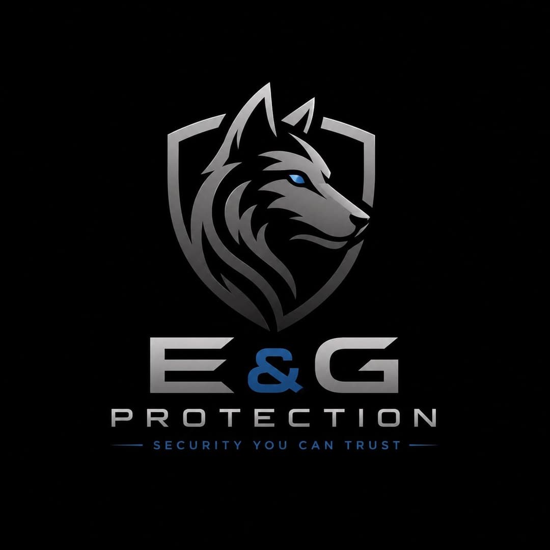 E&G Protection wolf shield emblem